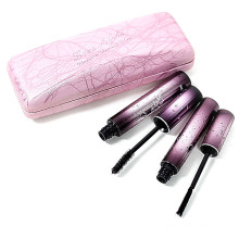 Máscara impermeable de cristal rosa de venta superior Love Alpha Fiber Mascara para aumentar las pestañas